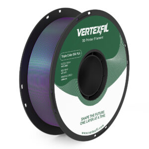 Silk Tri-Color PLA Filament 1.75mm 1kg - 3 in 1 Color Changing 3D Printer Material